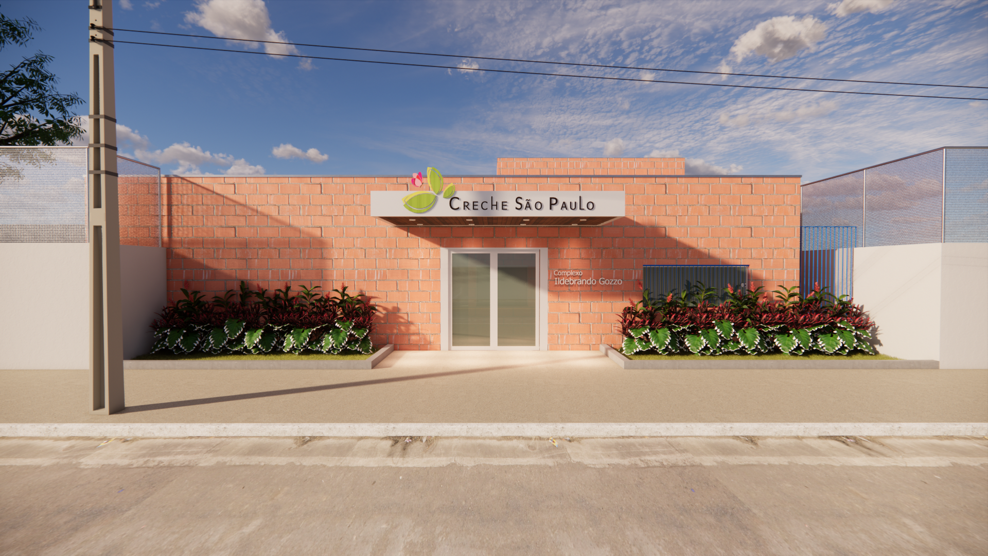 Projeto de ampliação da fachada da Creche São Paulo